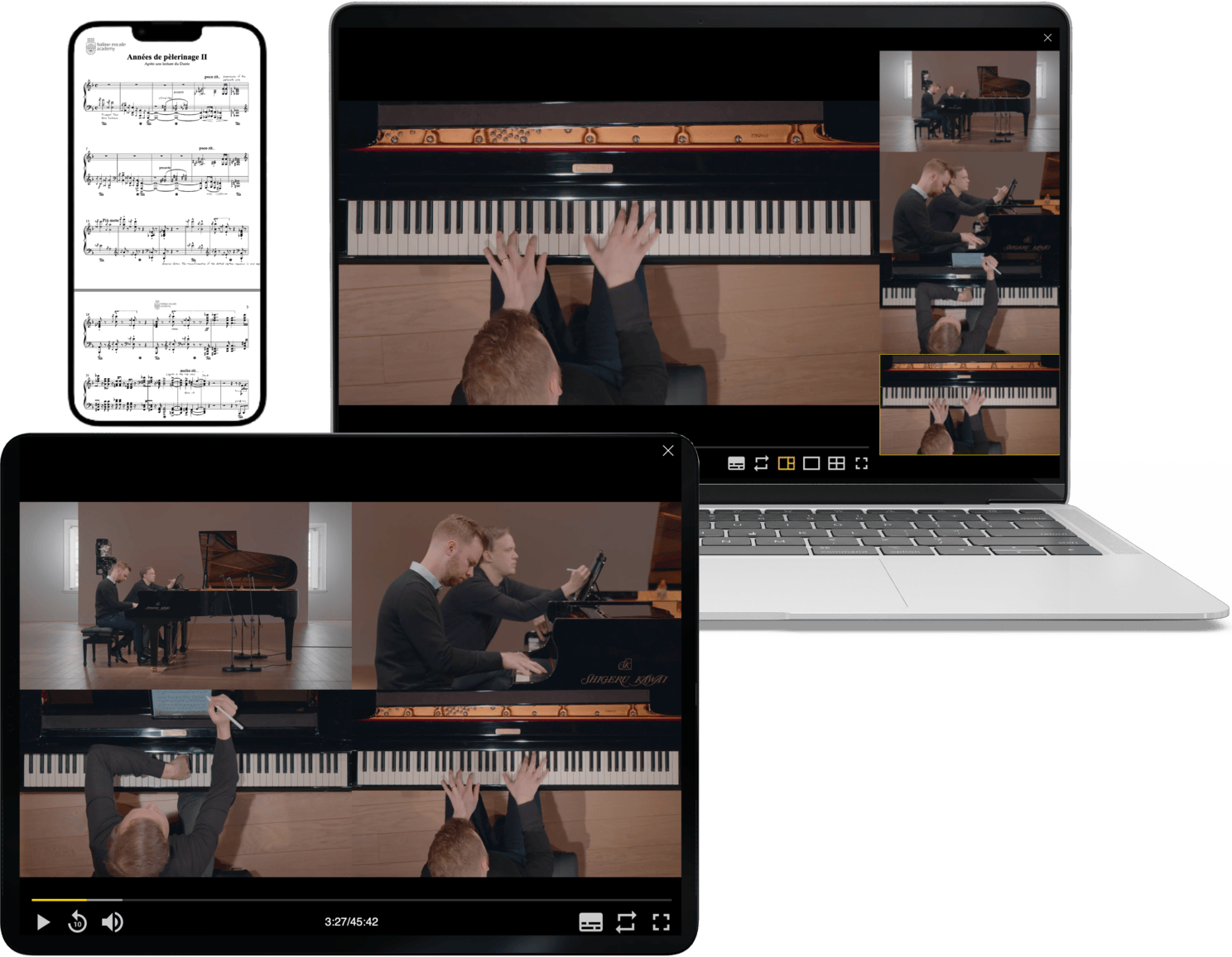 Immersive 4 views player