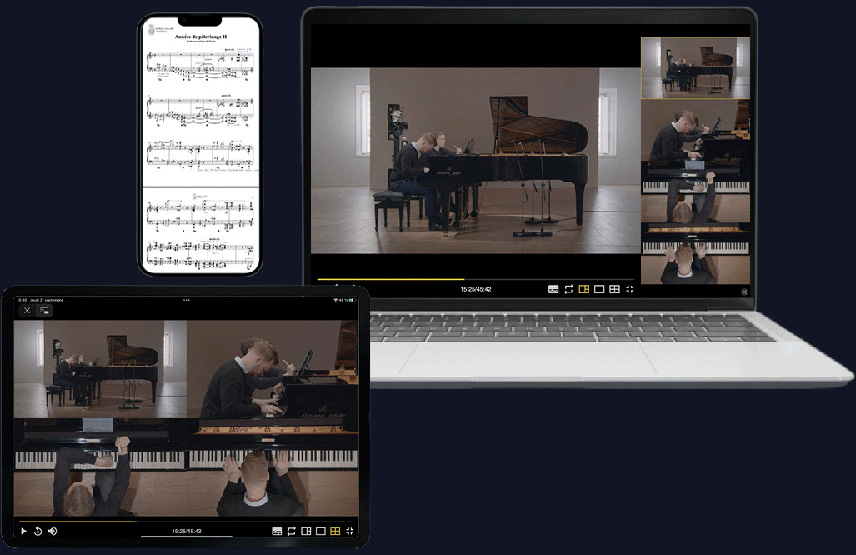 Immersive 4 views player